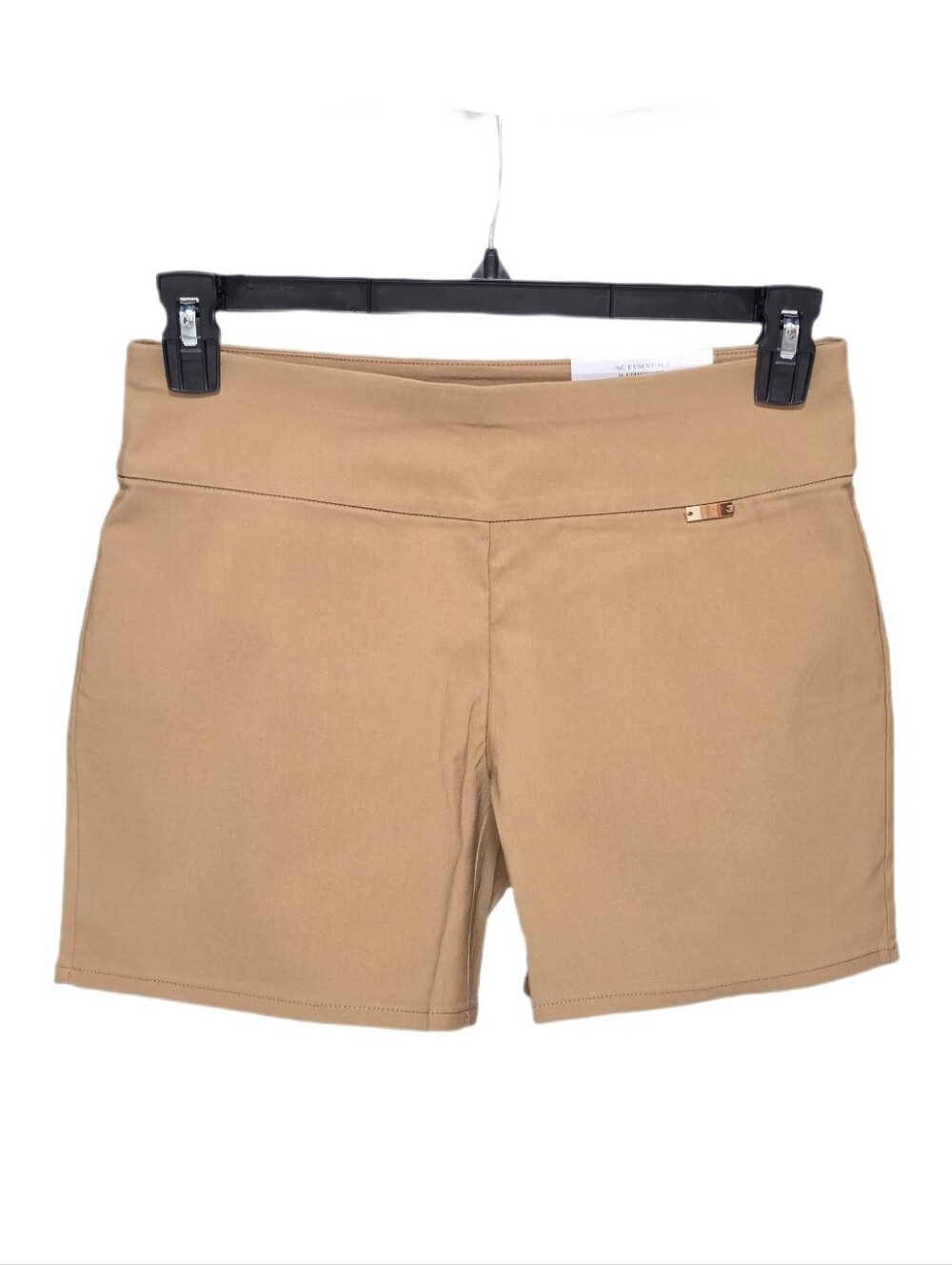 I.N.C. International Concepts Women's Mid-Rise Pull-On 5" Shorts Warm Toffee 4